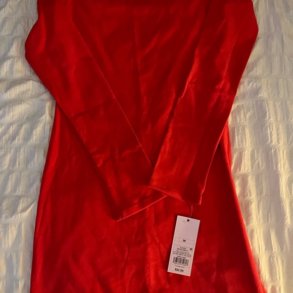 Wild Fable Red Off the Shoulder Bow Dress💋 - Picture 4 of 7